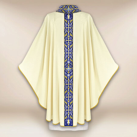 Ornat liturgiczny maryjny w kolorze ecru