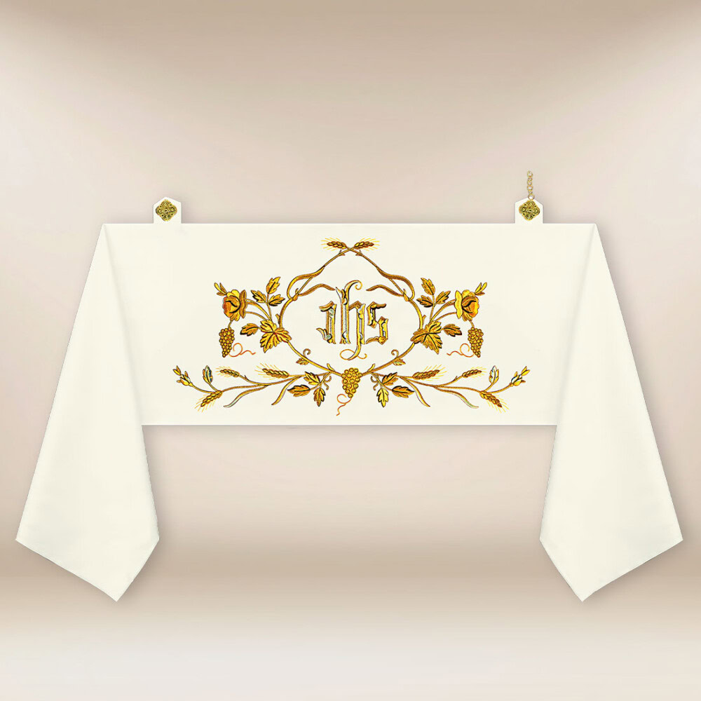 Welon naramienny liturgiczny haftowany z IHS
