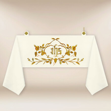 Welon naramienny liturgiczny haftowany z IHS