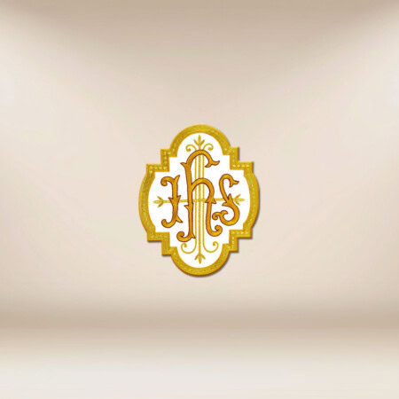 Aplikacja haftowana "IHS w ramce"