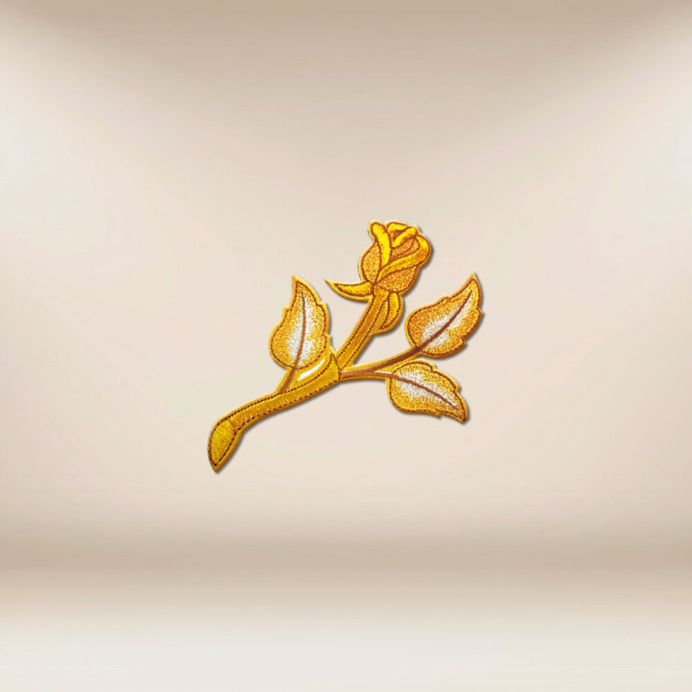 Aplikacja Haftowana "Róża Złota"