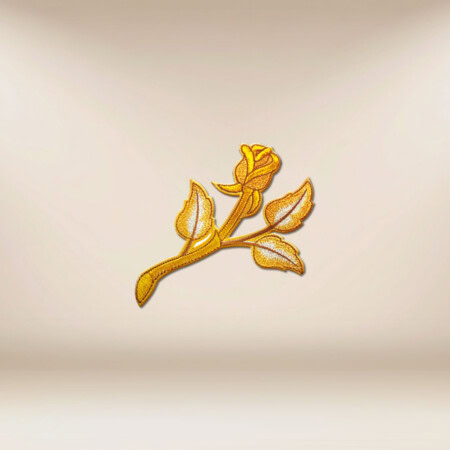 Aplikacja Haftowana "Róża Złota"