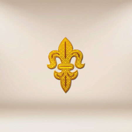 Aplikacja Haftowana "Lilijka"  Złota