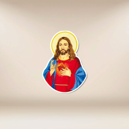 Aplikacja haftowana "Serce  Jezusa"