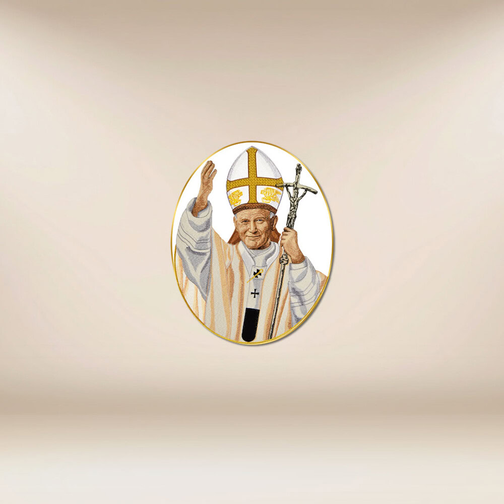 aplikacja haftowana Jan Paweł II