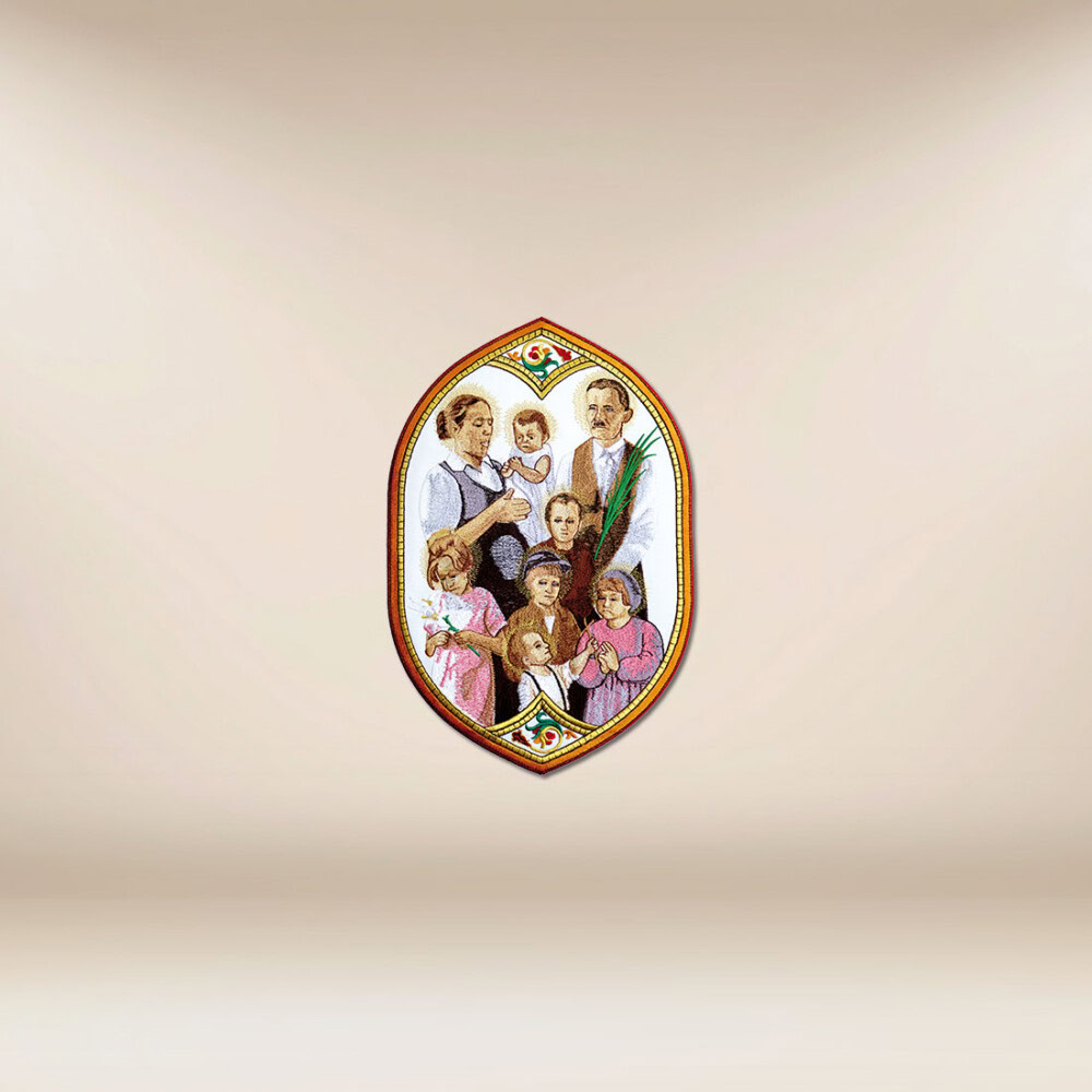 aplikacja haftowana Rodzina Ulmów