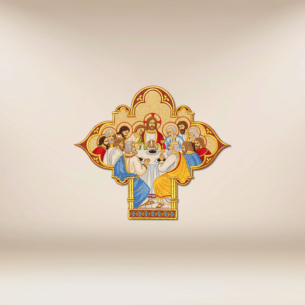 Aplikacja haftowana liturgiczna Ostatnia Wieczerza