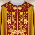 Kapa haftowana "Serce Jezusa i Maryi"