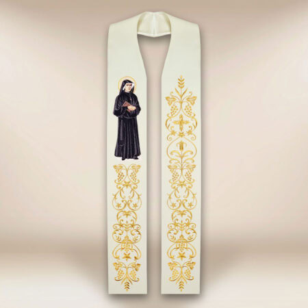 Stuła haftowana "Św. Faustyna"