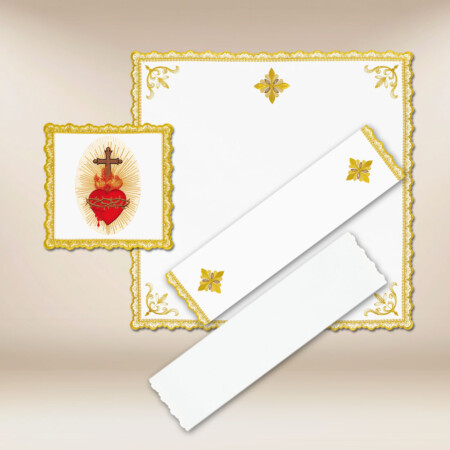 Bielizna kielichowa Gold "Serce Jezusa"