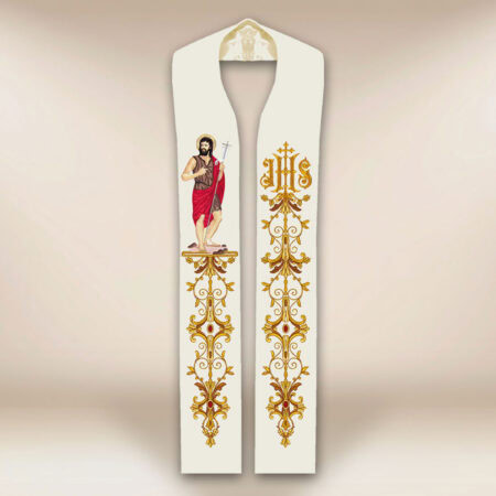 Stuła haftowana "Św. Jan Chrzciciel"