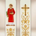 Stuła liturgiczna haftowana święty Szczepan