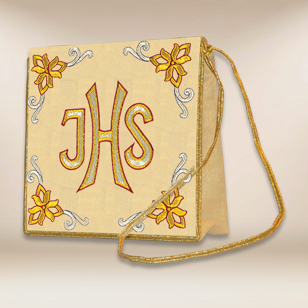 Bursa haftowana z motywem IHS
