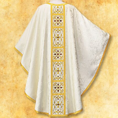 Ornat haftowany "Massimo-Bianco"