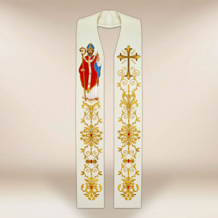 Stuła haftowana "Św. Marcin"