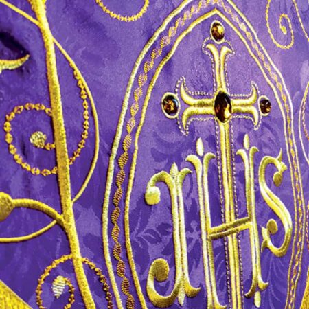 Ornat haftowany "Massimo-Viola"