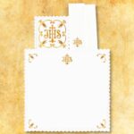 Koronka haftowana "Złota seria - IHS"