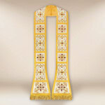 Stuła haftowana rzymska “Massimo-Bianco”