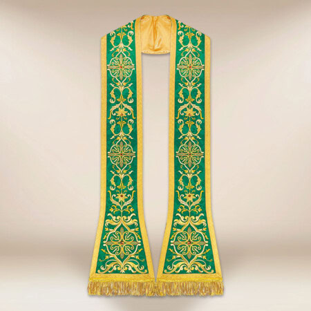 Stuła haftowana rzymska "Massimo-Verde"