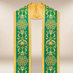 Stuła haftowana rzymska “Massimo-Verde”