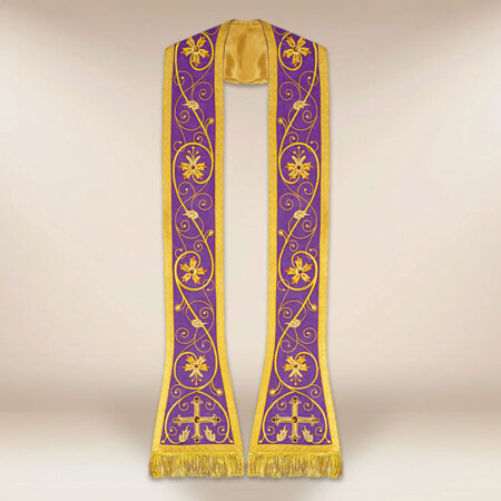 Stuła haftowana rzymska "Massimo-Viola"