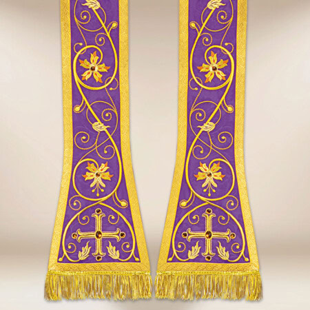 Stuła haftowana rzymska “Massimo-Viola”