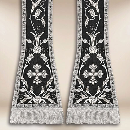 Stuła haftowana rzymska “Massimo-Nero”