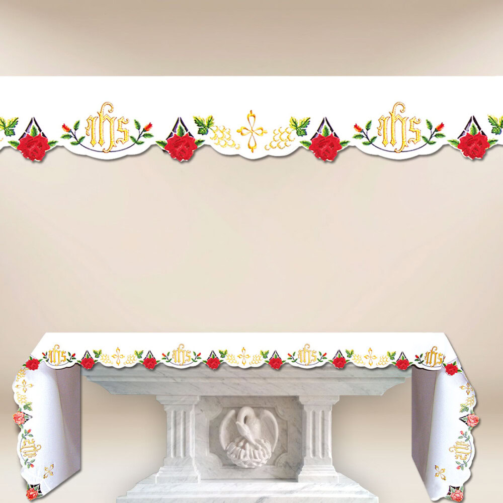 Obrus haftowany “Róże” – na dowolny wymiar