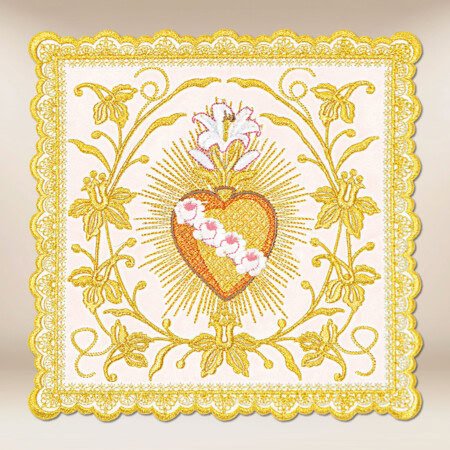 Palka bogato haftowana złotą nicią