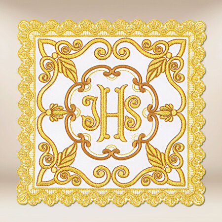 Palka bogato haftowana złotą nicią