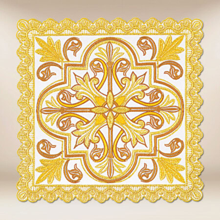 Palka bogato haftowana złotą nicią