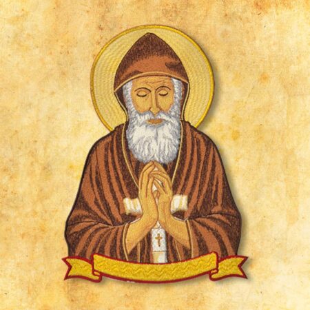 Aplikacja haftowana "Św. Charbel"