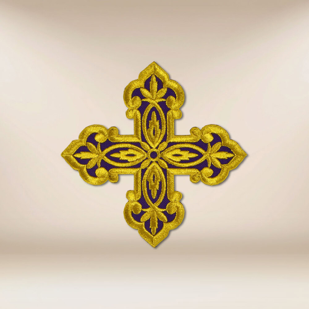 aplikacja haftowana krzyż