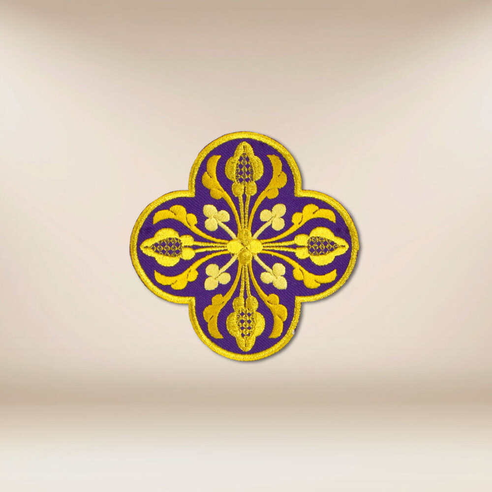 aplikacja haftowana krzyż