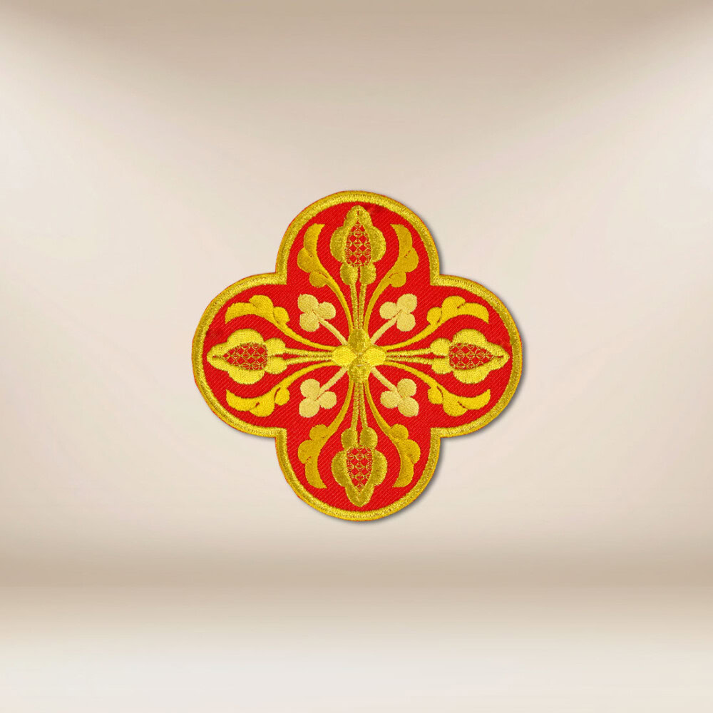 aplikacja haftowana krzyż