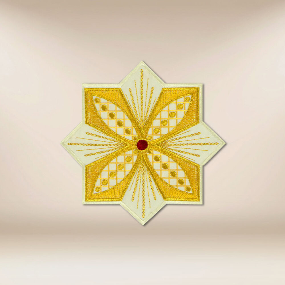 aplikacja haftowana Krzyż