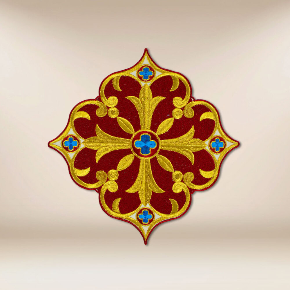 aplikacja haftowana Krzyż