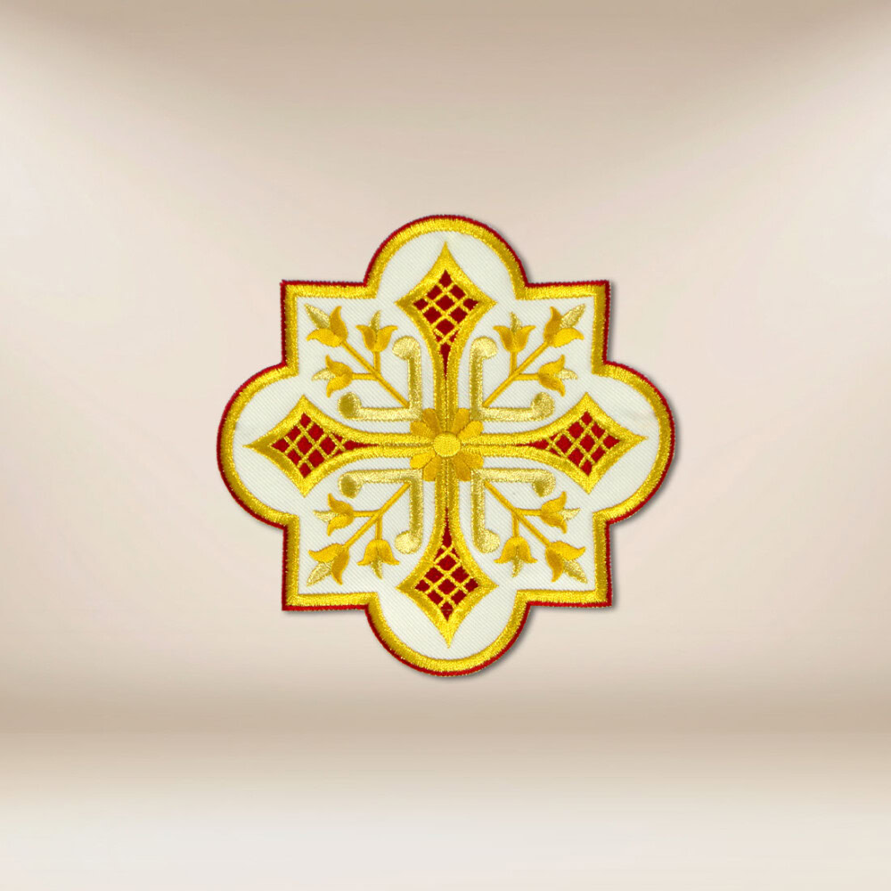 aplikacja haftowana krzyż