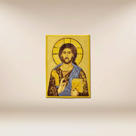 Aplikacja haftowana "Jezus Pantokrator"