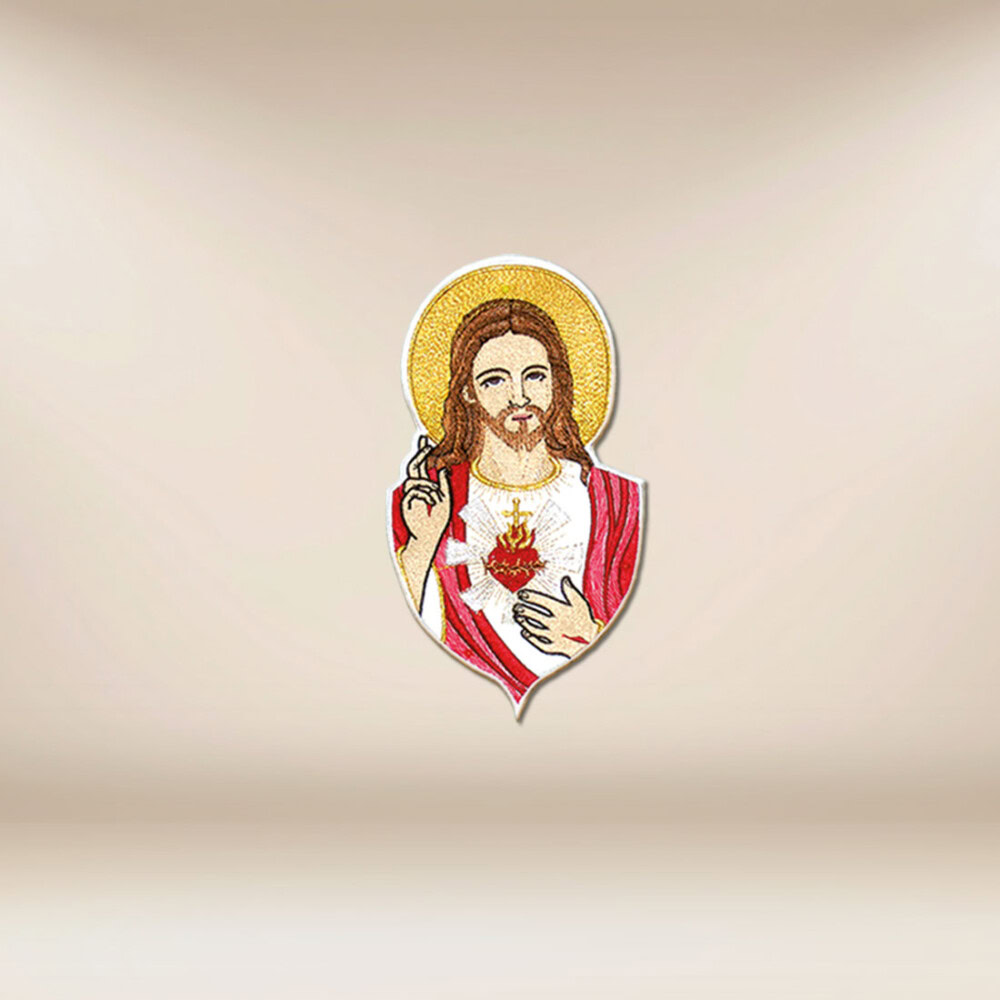 aplikacja haftowana Serce Jezusa
