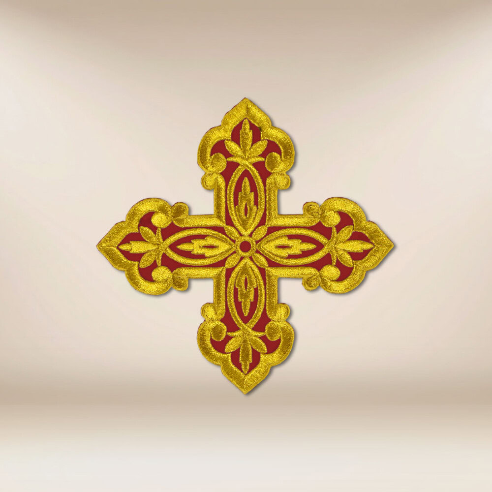 aplikacja haftowana Krzyż