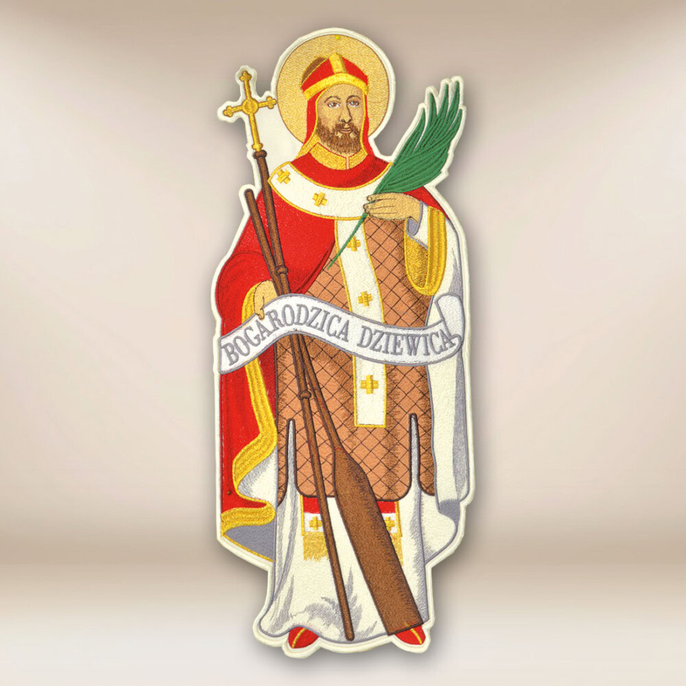 Aplikacja haftowana Święty Wojciech