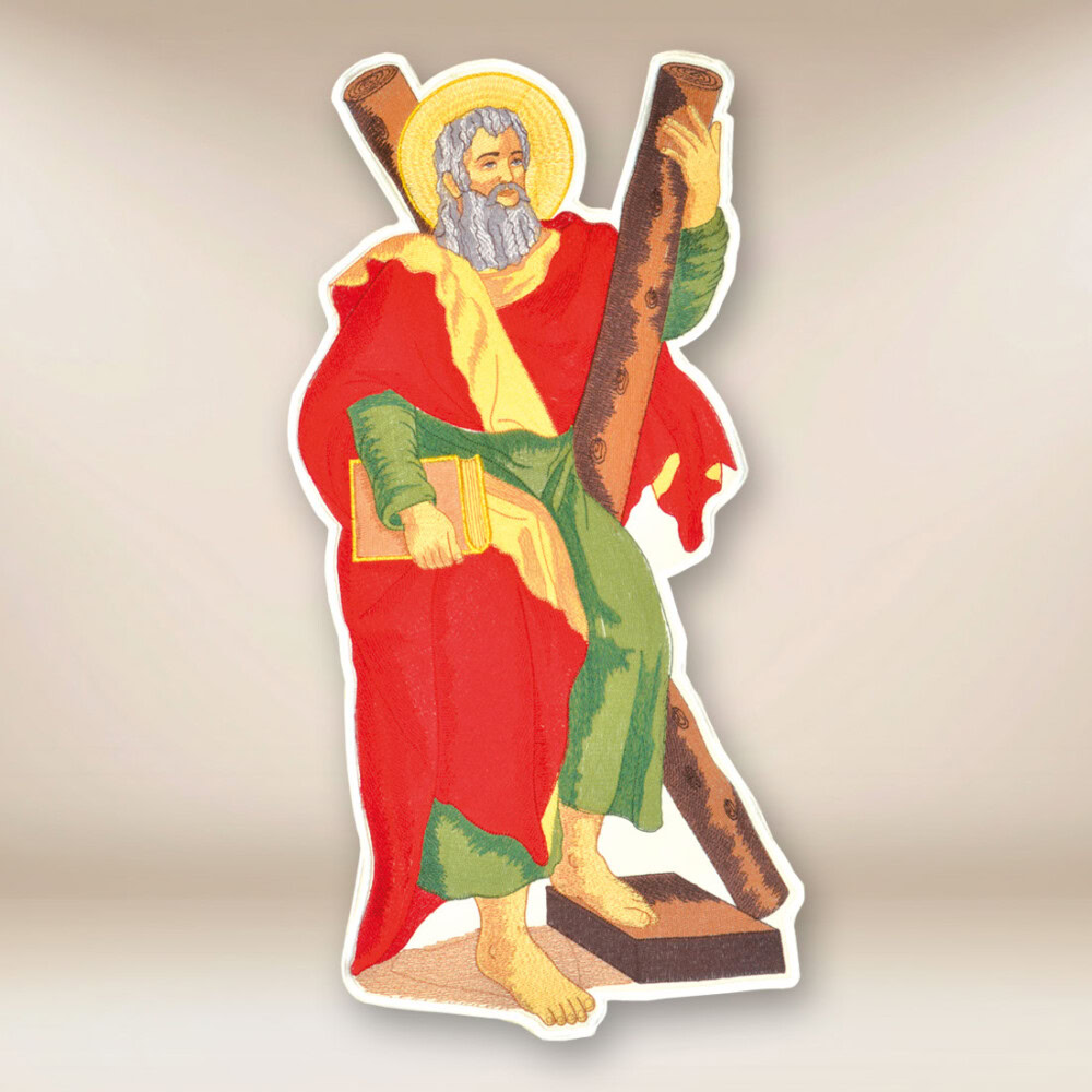 Aplikacja haftowana Św. Andrzej