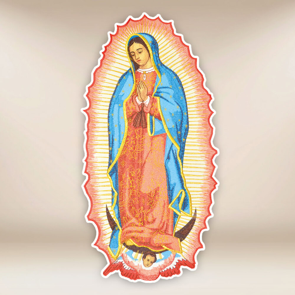 aplikacja haftowana Matka Boża z Guadalupe