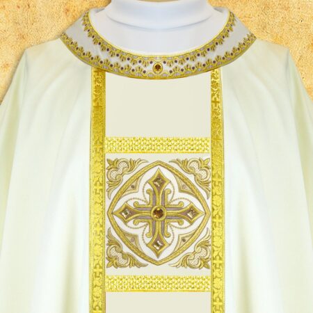 Ornat haftowany "Brillante-Bianco"
