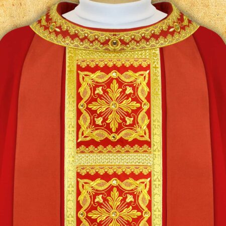 Ornat haftowany "Brillante-Rosso"