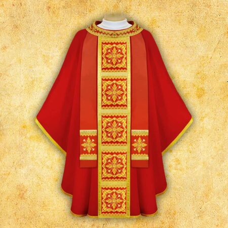 Ornat haftowany "Brillante-Rosso"