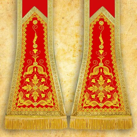 Ornat haftowany "Brillante-Rosso"