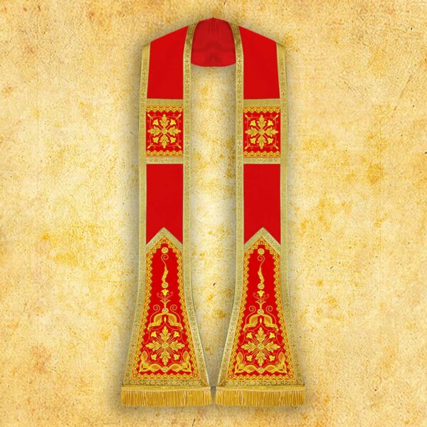Ornat haftowany "Brillante-Rosso"