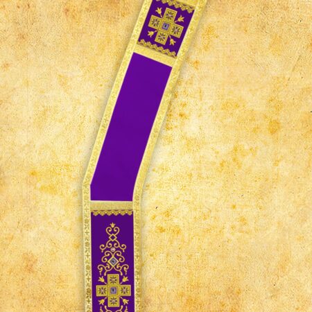 Stuła haftowana diakońska "Brillante-Viola"